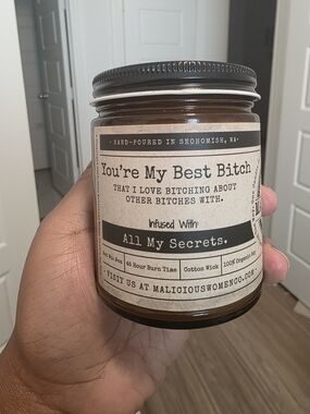 'You're My Best (****)"Friend" Scented Candle — Lemon Drop Martini NEW